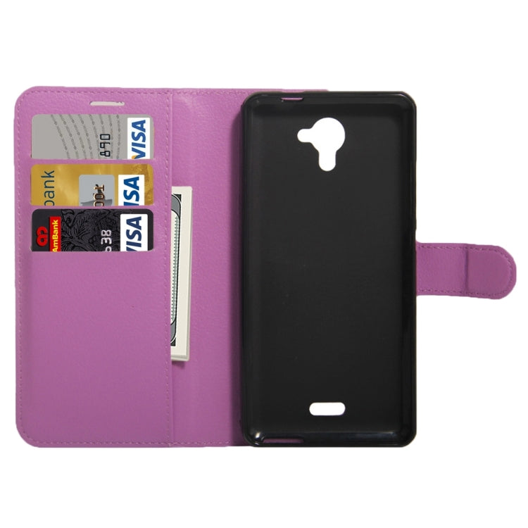 For Wiko UFeel Fab Litchi Texture Horizontal Flip PU Leather Case with Holder & Card Slots & Wallet