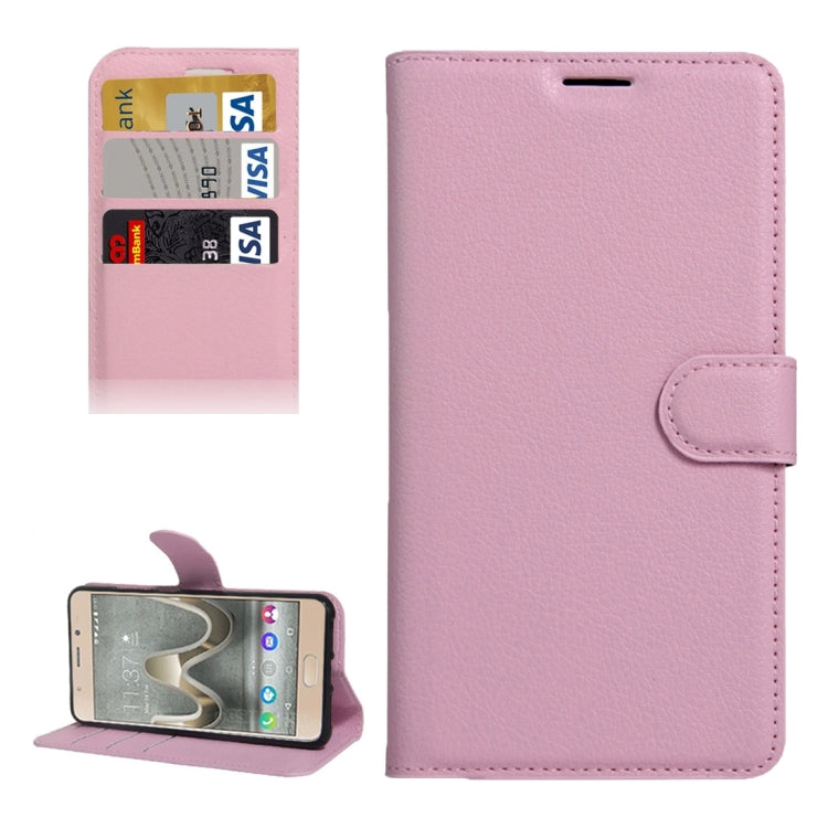 For Wiko UFeel Prime Litchi Texture Horizontal Flip PU Leather Case with Holder & Card Slots & Wallet