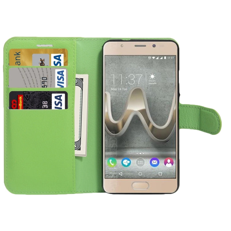For Wiko UFeel Prime Litchi Texture Horizontal Flip PU Leather Case with Holder & Card Slots & Wallet