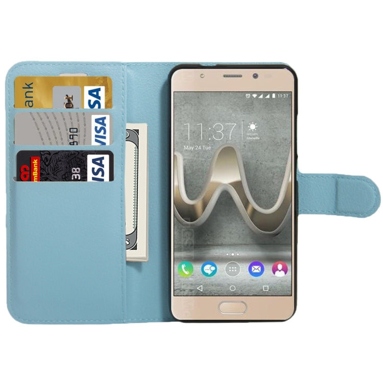 For Wiko UFeel Prime Litchi Texture Horizontal Flip PU Leather Case with Holder & Card Slots & Wallet