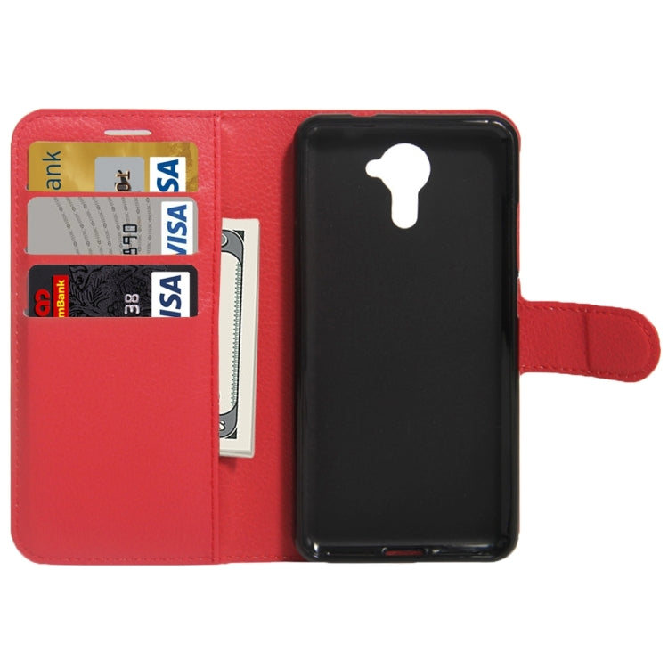 For Wiko UFeel Prime Litchi Texture Horizontal Flip PU Leather Case with Holder & Card Slots & Wallet