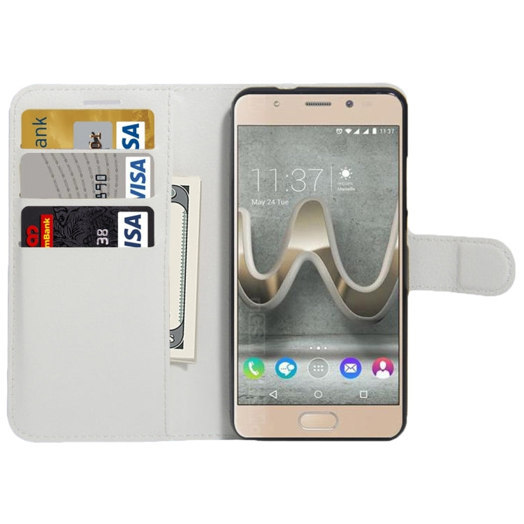 For Wiko UFeel Prime Litchi Texture Horizontal Flip PU Leather Case with Holder & Card Slots & Wallet