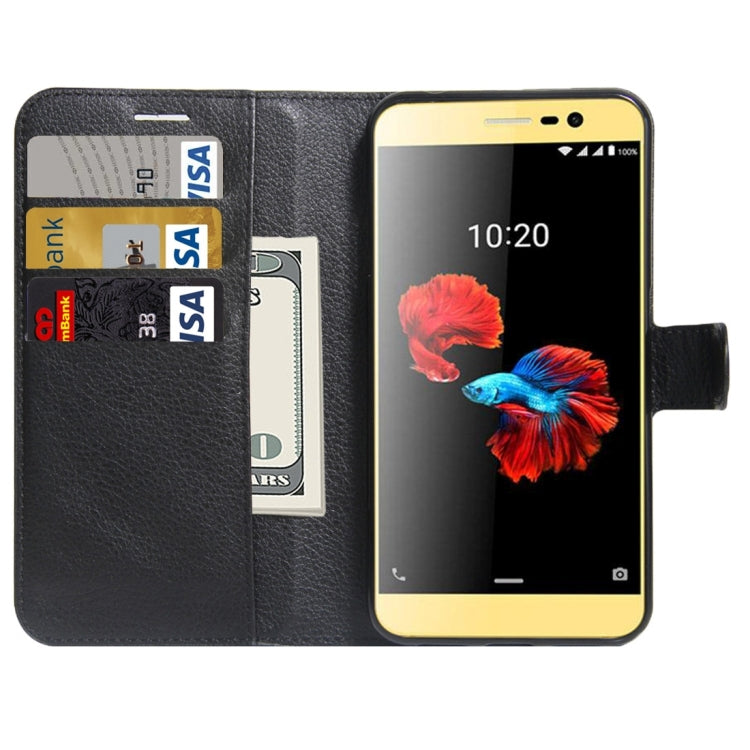 For ZTE A910 Litchi Texture Horizontal Flip PU Leather Case with Holder & Card Slots & Wallet