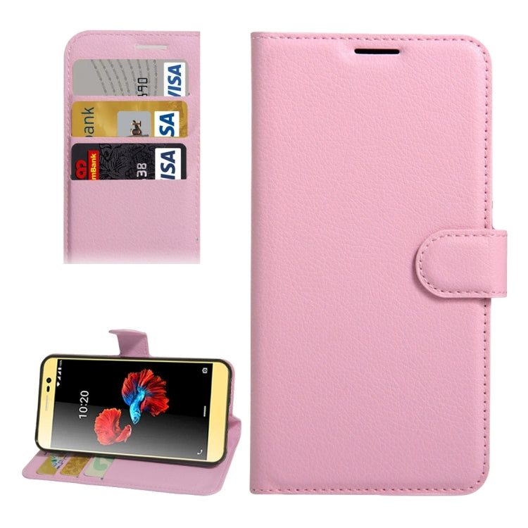For ZTE A910 Litchi Texture Horizontal Flip PU Leather Case with Holder & Card Slots & Wallet