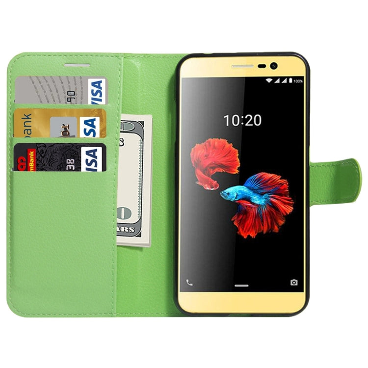 For ZTE A910 Litchi Texture Horizontal Flip PU Leather Case with Holder & Card Slots & Wallet