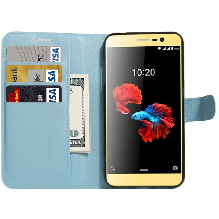For ZTE A910 Litchi Texture Horizontal Flip PU Leather Case with Holder & Card Slots & Wallet