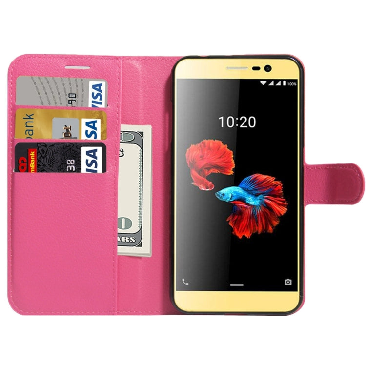 For ZTE A910 Litchi Texture Horizontal Flip PU Leather Case with Holder & Card Slots & Wallet