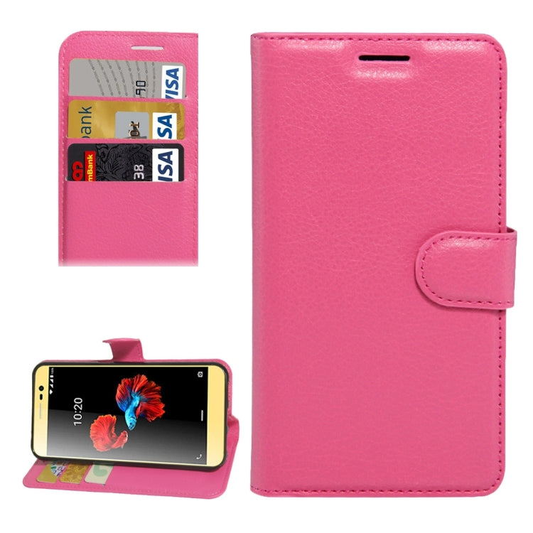 For ZTE A910 Litchi Texture Horizontal Flip PU Leather Case with Holder & Card Slots & Wallet