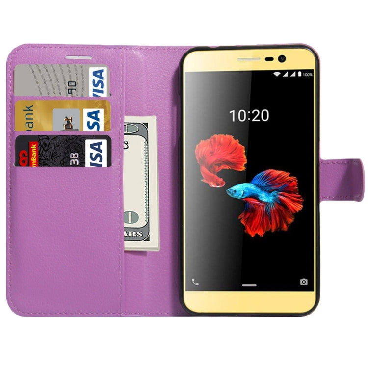 For ZTE A910 Litchi Texture Horizontal Flip PU Leather Case with Holder & Card Slots & Wallet