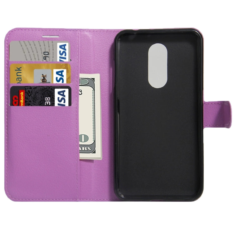 For ZTE A910 Litchi Texture Horizontal Flip PU Leather Case with Holder & Card Slots & Wallet