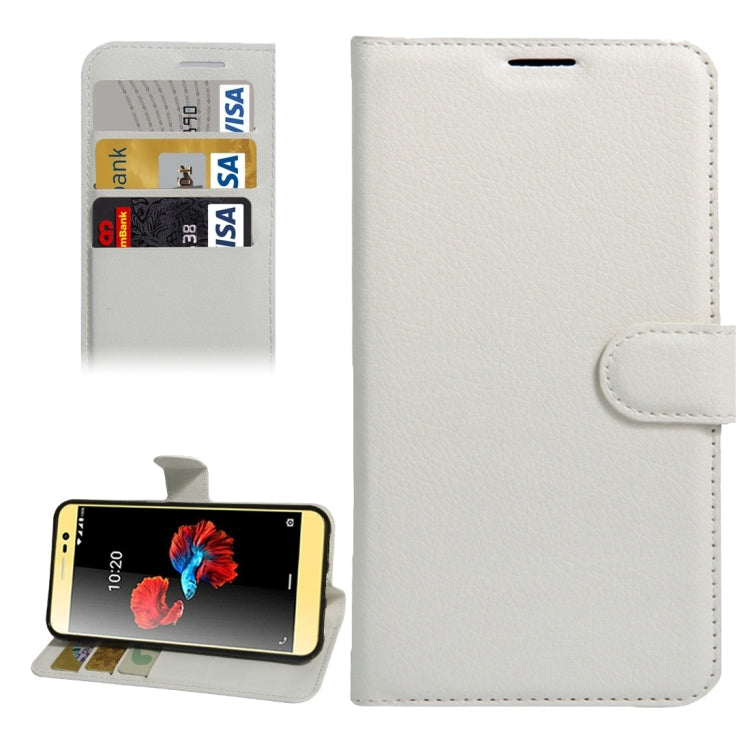 For ZTE A910 Litchi Texture Horizontal Flip PU Leather Case with Holder & Card Slots & Wallet