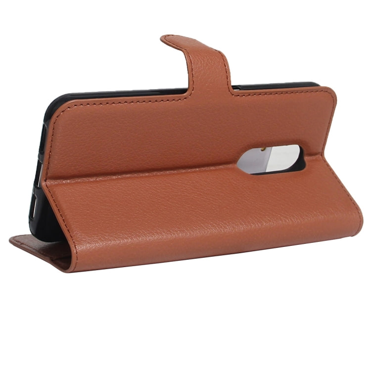 For ZTE A910 Litchi Texture Horizontal Flip PU Leather Case with Holder & Card Slots & Wallet