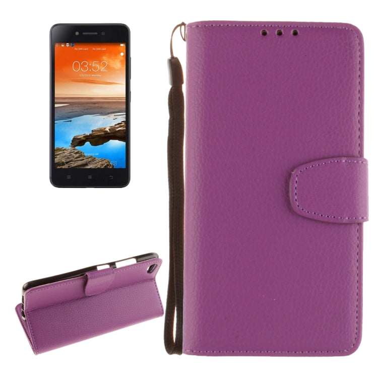 For Lenovo S90 Litchi Texture Horizontal Flip PU Leather Case