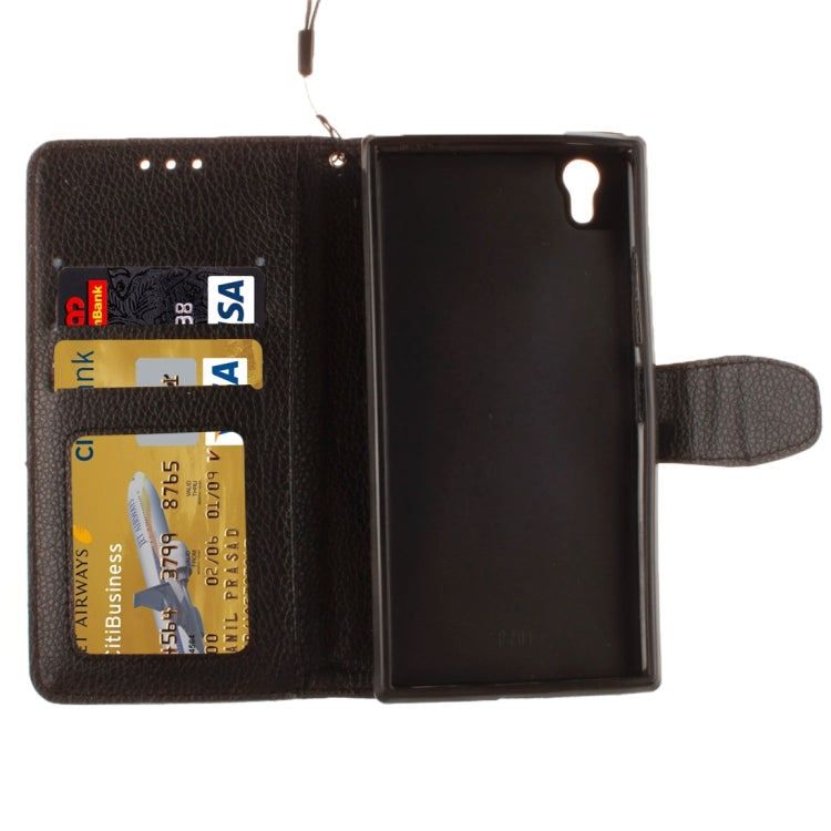 For Lenovo P70 / P70-t Litchi Texture Horizontal Flip PU Leather Case with Holder & Card Slots & Wallet & Photo Frame & Lanyard