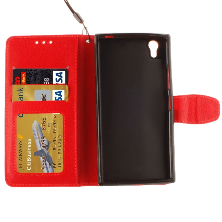 For Lenovo P70 / P70-t Litchi Texture Horizontal Flip PU Leather Case with Holder & Card Slots & Wallet & Photo Frame & Lanyard