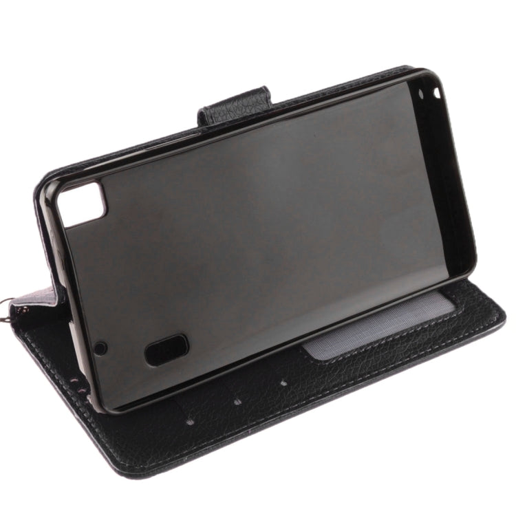 For Lenovo K3 Note Litchi Texture Horizontal Flip PU Leather Case with Holder & Card Slots & Wallet & Photo Frame & Lanyard