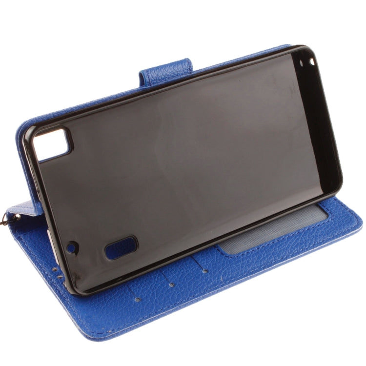 For Lenovo K3 Note Litchi Texture Horizontal Flip PU Leather Case with Holder & Card Slots & Wallet & Photo Frame & Lanyard