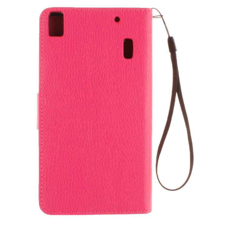 For Lenovo K3 Note Litchi Texture Horizontal Flip PU Leather Case with Holder & Card Slots & Wallet & Photo Frame & Lanyard