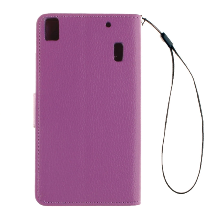 For Lenovo K3 Note Litchi Texture Horizontal Flip PU Leather Case with Holder & Card Slots & Wallet & Photo Frame & Lanyard