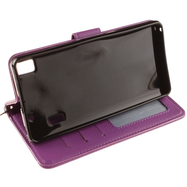 For Lenovo K3 Note Litchi Texture Horizontal Flip PU Leather Case with Holder & Card Slots & Wallet & Photo Frame & Lanyard