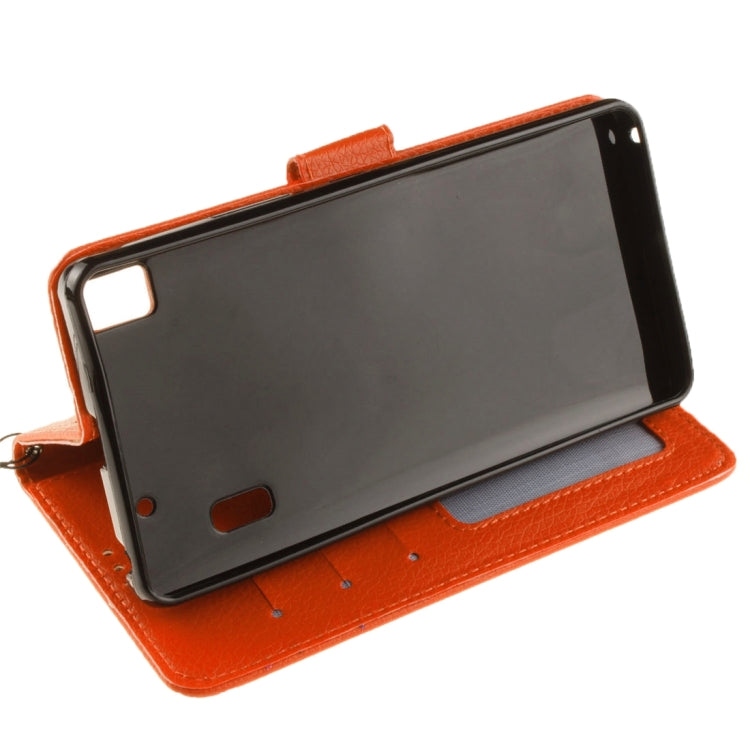 For Lenovo K3 Note Litchi Texture Horizontal Flip PU Leather Case with Holder & Card Slots & Wallet & Photo Frame & Lanyard