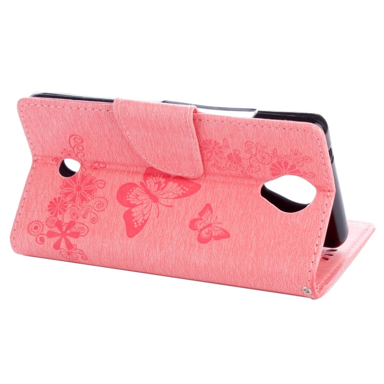Butterflies Embossing Horizontal Flip Leather Case for Wiko U Feel, with Holder & Card Slots & Wallet & Lanyard
