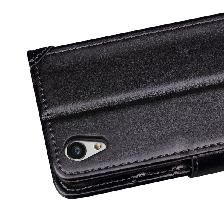 For Sony Xperia X Performance Crazy Horse Texture Horizontal Flip Leather Case with Photo Frame & Holder & Card Slots & Wallet & Lanyard
