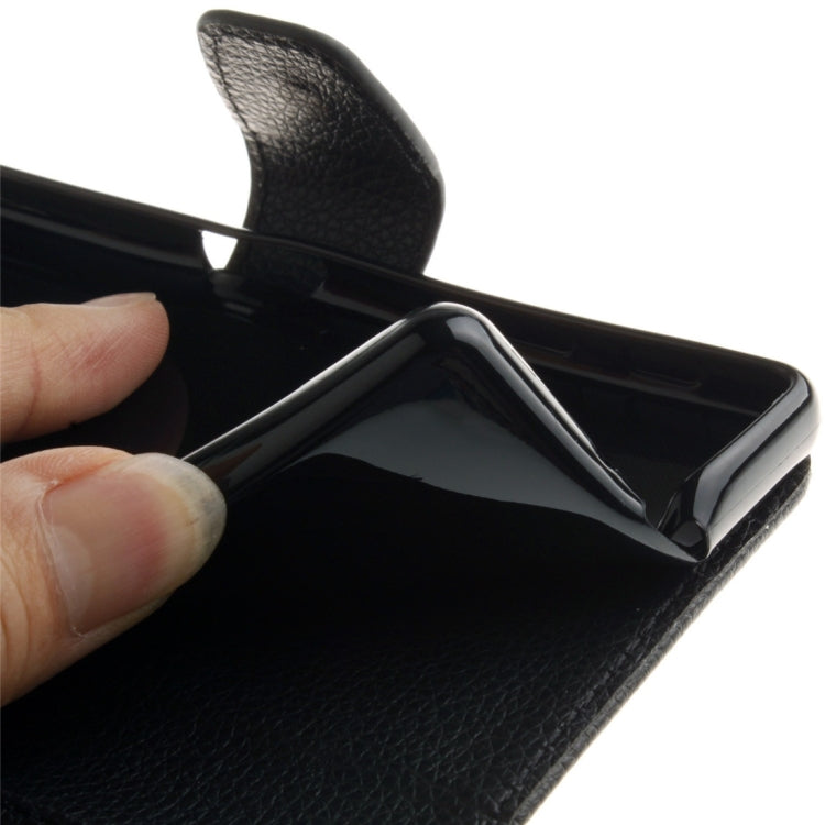 For Sony Xperia XA Litchi Texture Horizontal Flip PU Leather Case with Holder & Card Slots & Wallet & Photo Frame & Lanyard