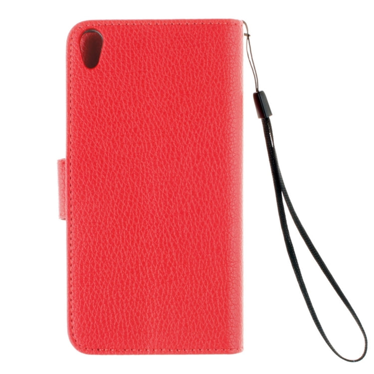 For Sony Xperia XA Litchi Texture Horizontal Flip PU Leather Case with Holder & Card Slots & Wallet & Photo Frame & Lanyard