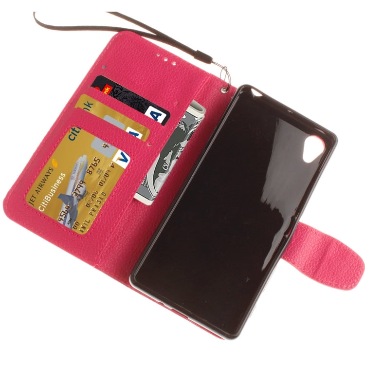 For Sony Xperia X Performance Litchi Texture Horizontal Flip PU Leather Case with Holder & Card Slots & Wallet & Photo Frame & Lanyard