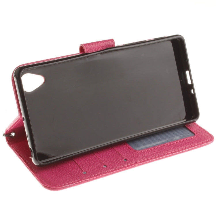 For Sony Xperia X Performance Litchi Texture Horizontal Flip PU Leather Case with Holder & Card Slots & Wallet & Photo Frame & Lanyard