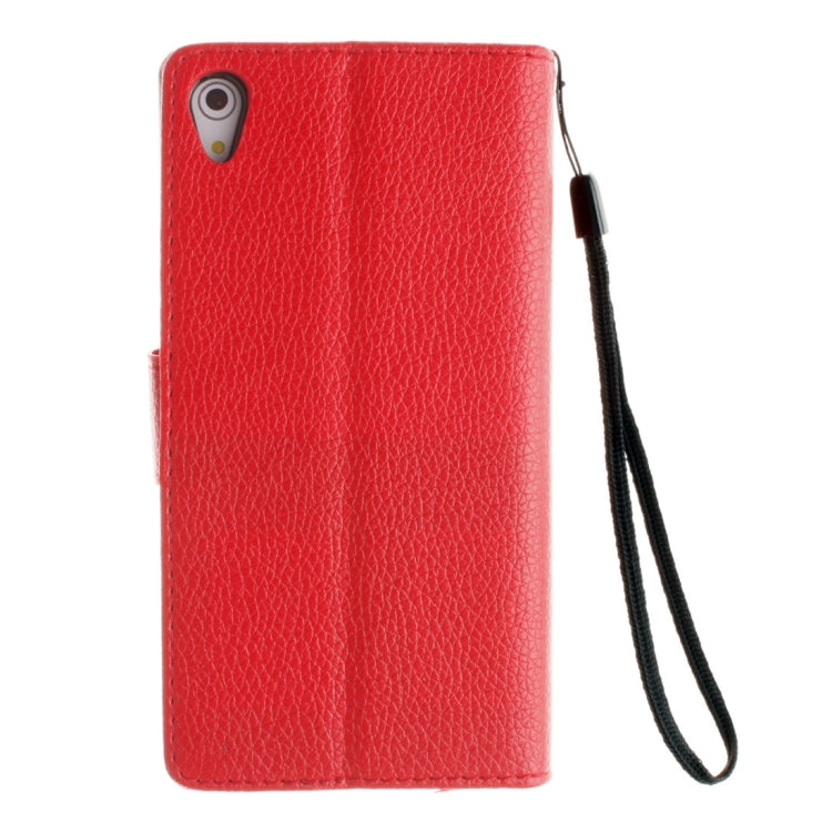 For  Sony Xperia Z5 Litchi Texture Horizontal Flip PU Leather Case with Holder & Card Slots & Wallet & Photo Frame & Lanyard