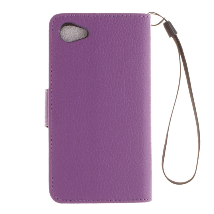 For Sony Xperia Z5 Compact / Z5 mini Litchi Texture Horizontal Flip PU Leather Case with Holder & Card Slots & Wallet & Photo Frame & Lanyard