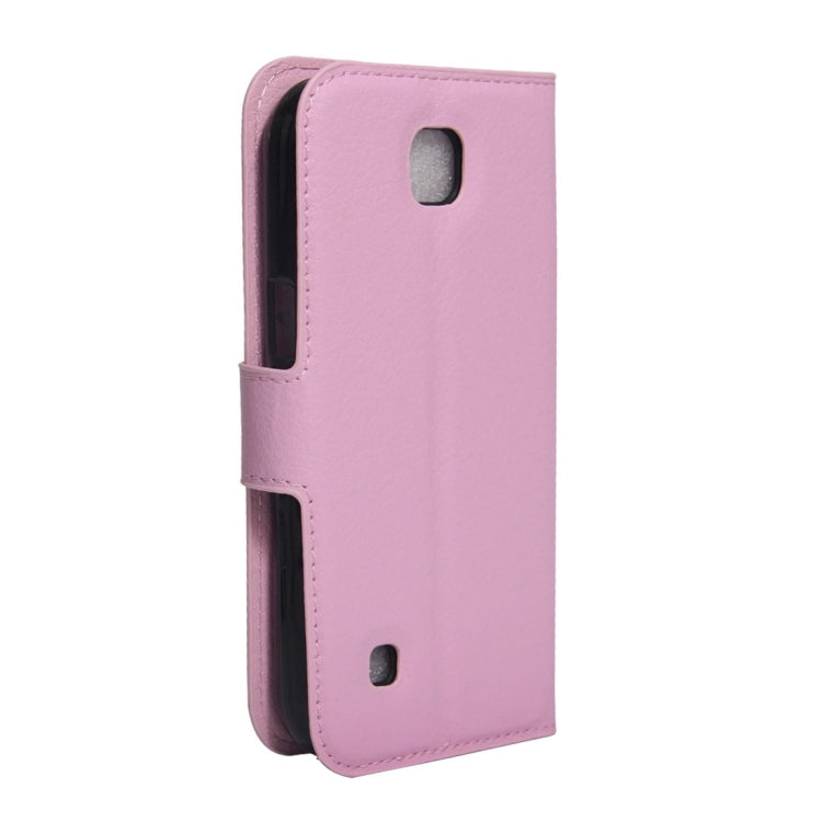 For LG K3 / LS450 Litchi Texture Horizontal Flip PU Leather Case with Holder & Card Slots & Wallet