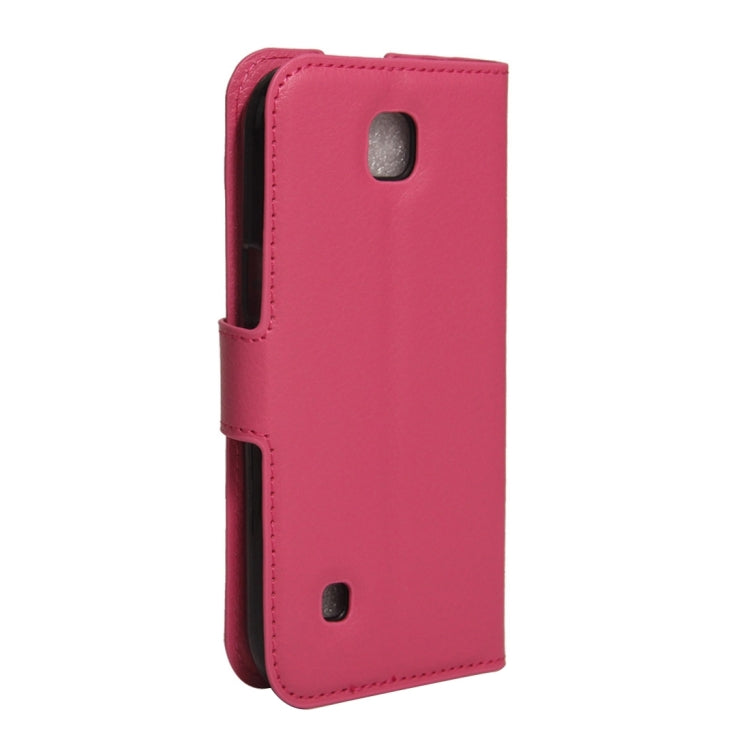 For LG K3 / LS450 Litchi Texture Horizontal Flip PU Leather Case with Holder & Card Slots & Wallet