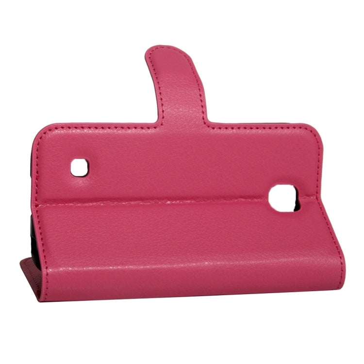 For LG K3 / LS450 Litchi Texture Horizontal Flip PU Leather Case with Holder & Card Slots & Wallet