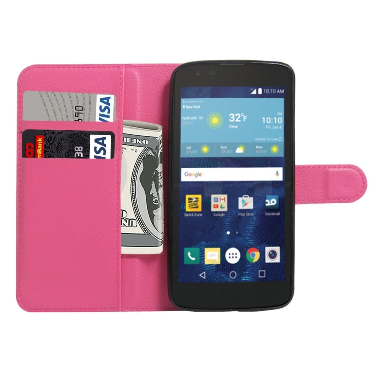For LG K7 Litchi Texture Horizontal Flip Leather Case with Magnetic Buckle & Holder & Card Slots & Wallet