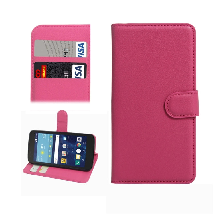 For LG K7 Litchi Texture Horizontal Flip Leather Case with Magnetic Buckle & Holder & Card Slots & Wallet