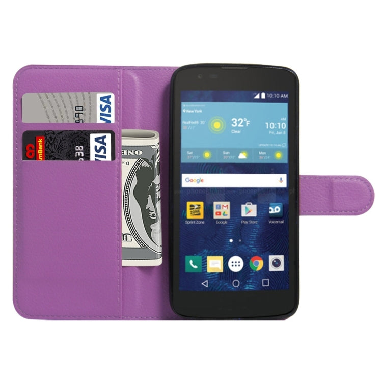 For LG K7 Litchi Texture Horizontal Flip Leather Case with Magnetic Buckle & Holder & Card Slots & Wallet