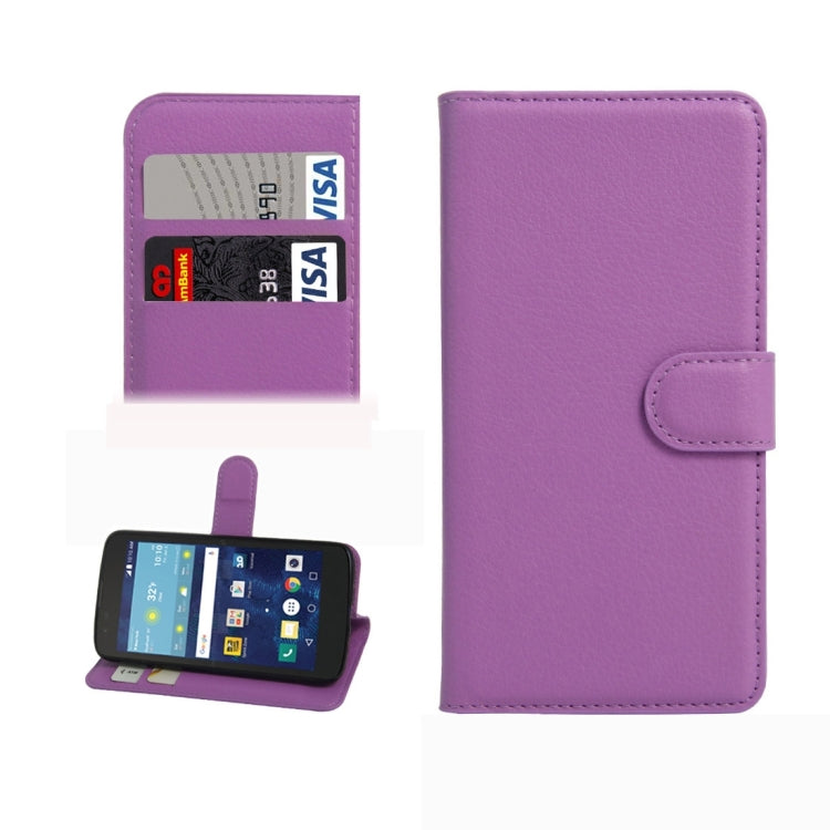 For LG K7 Litchi Texture Horizontal Flip Leather Case with Magnetic Buckle & Holder & Card Slots & Wallet