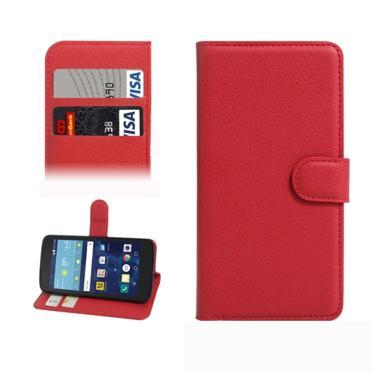 For LG K7 Litchi Texture Horizontal Flip Leather Case with Magnetic Buckle & Holder & Card Slots & Wallet