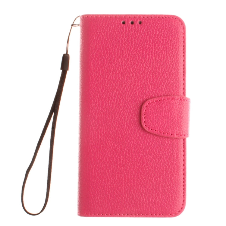 For Sony Xperia X Litchi Texture Horizontal Flip PU Leather Case with Holder & Card Slots & Wallet & Photo Frame & Lanyard