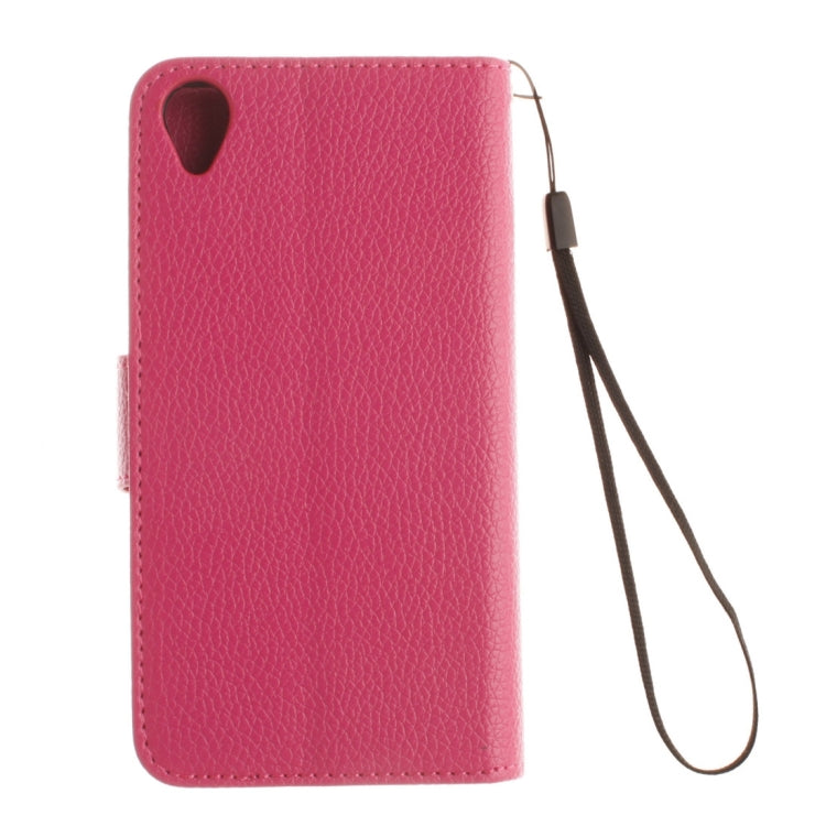 For Sony Xperia X Litchi Texture Horizontal Flip PU Leather Case with Holder & Card Slots & Wallet & Photo Frame & Lanyard