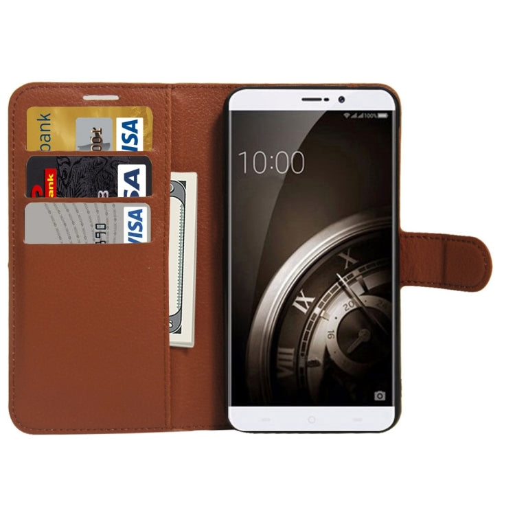 For 360 QiKU Q5 Plus Litchi Texture Horizontal Flip PU Leather Case with Holder & Card Slots & Wallet