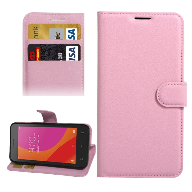 For Lenovo A Plus / A1010a20 Litchi Texture Horizontal Flip PU Leather Case with Holder & Card Slots & Wallet
