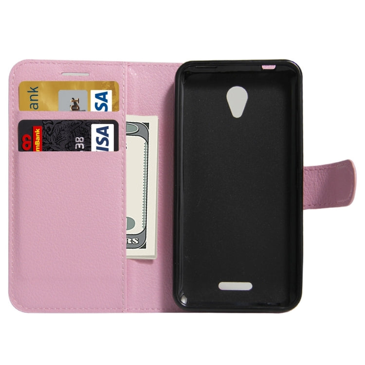 For Lenovo A Plus / A1010a20 Litchi Texture Horizontal Flip PU Leather Case with Holder & Card Slots & Wallet