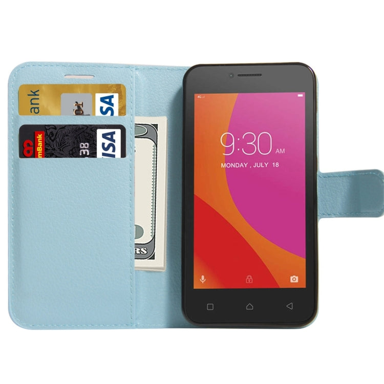 For Lenovo A Plus / A1010a20 Litchi Texture Horizontal Flip PU Leather Case with Holder & Card Slots & Wallet