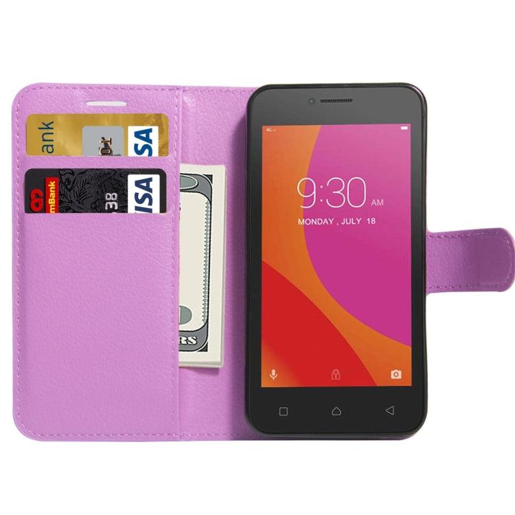 For Lenovo A Plus / A1010a20 Litchi Texture Horizontal Flip PU Leather Case with Holder & Card Slots & Wallet