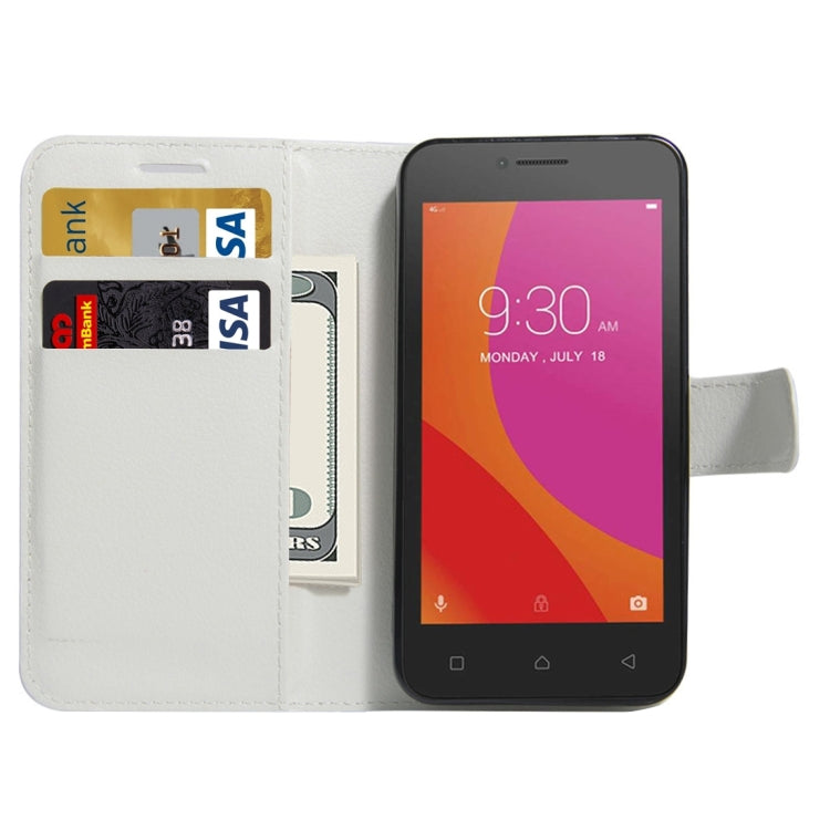 For Lenovo A Plus / A1010a20 Litchi Texture Horizontal Flip PU Leather Case with Holder & Card Slots & Wallet