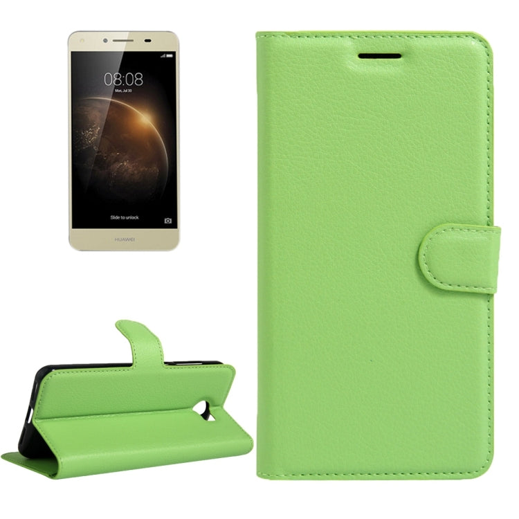 For Huawei  Y6 Elite & Y5 II Litchi Texture Horizontal Flip Leather Case with Magnetic Buckle & Holder & Card Slots & Wallet